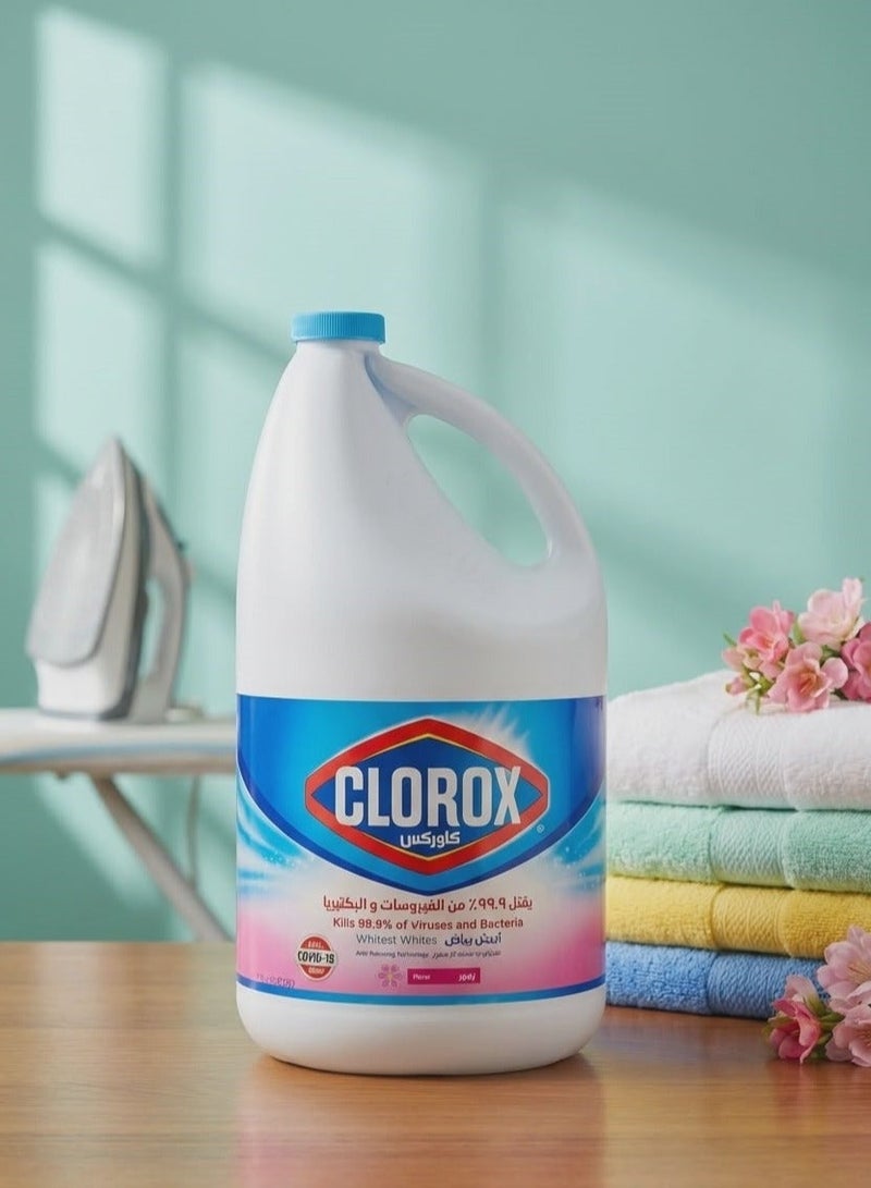 كلوركس مبيض سائل برائحة الزهور - 4 لتر - Image 3